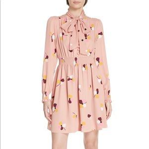 Kate Spade dusk buds mix print dress NWT